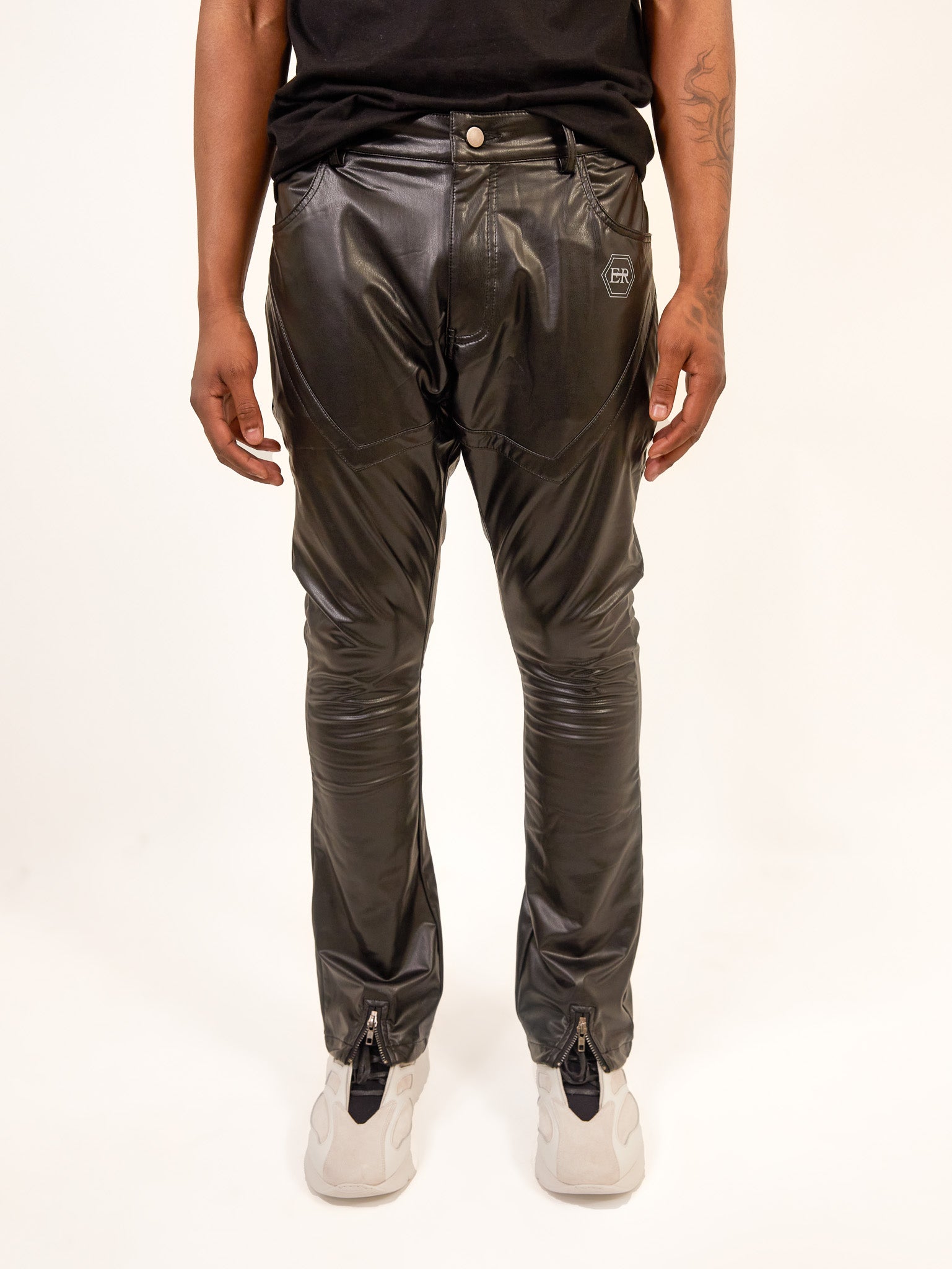 Flare Leather Pants