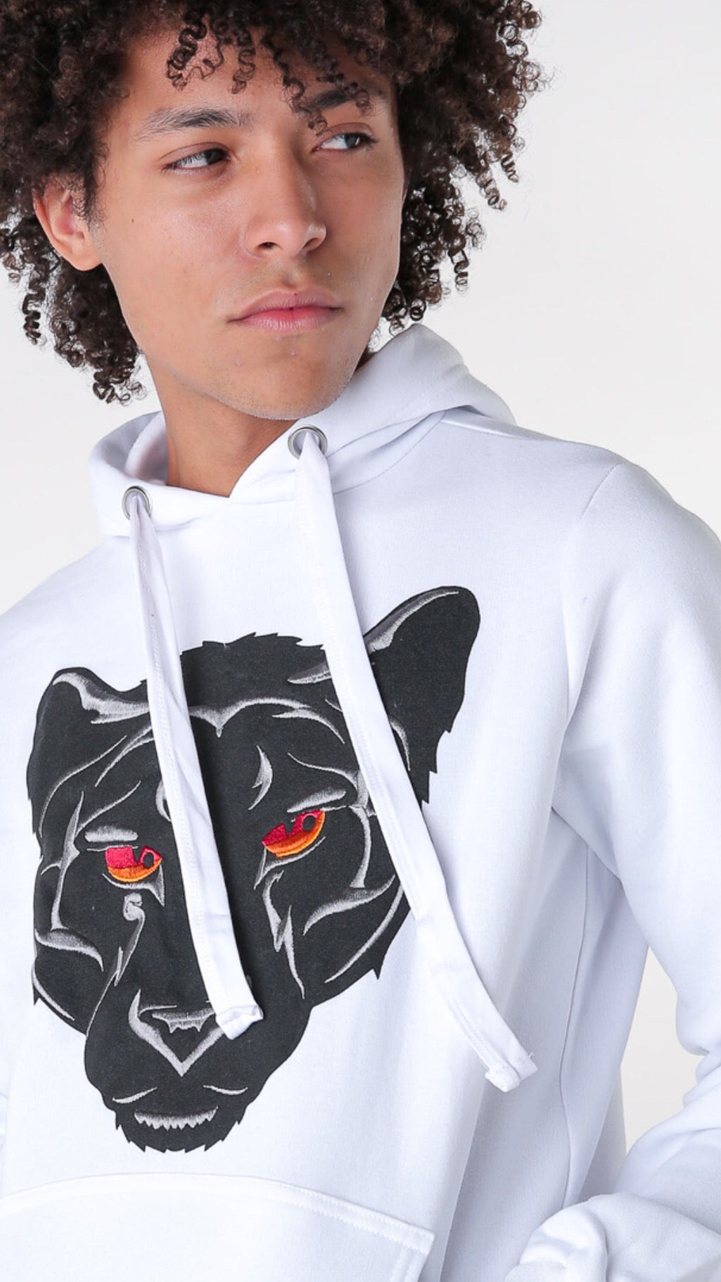 Panther Hoodie - White