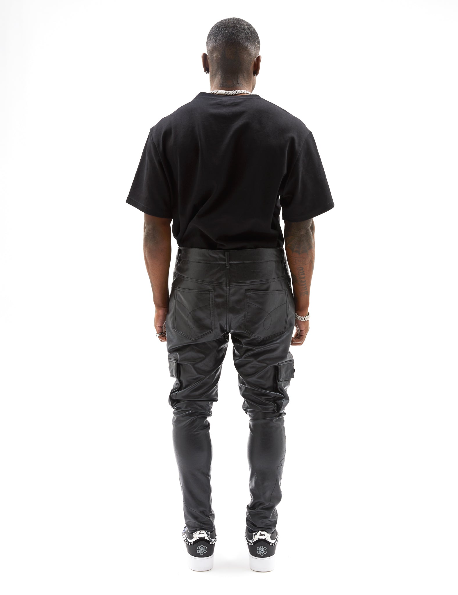 Cargo Leather Pants