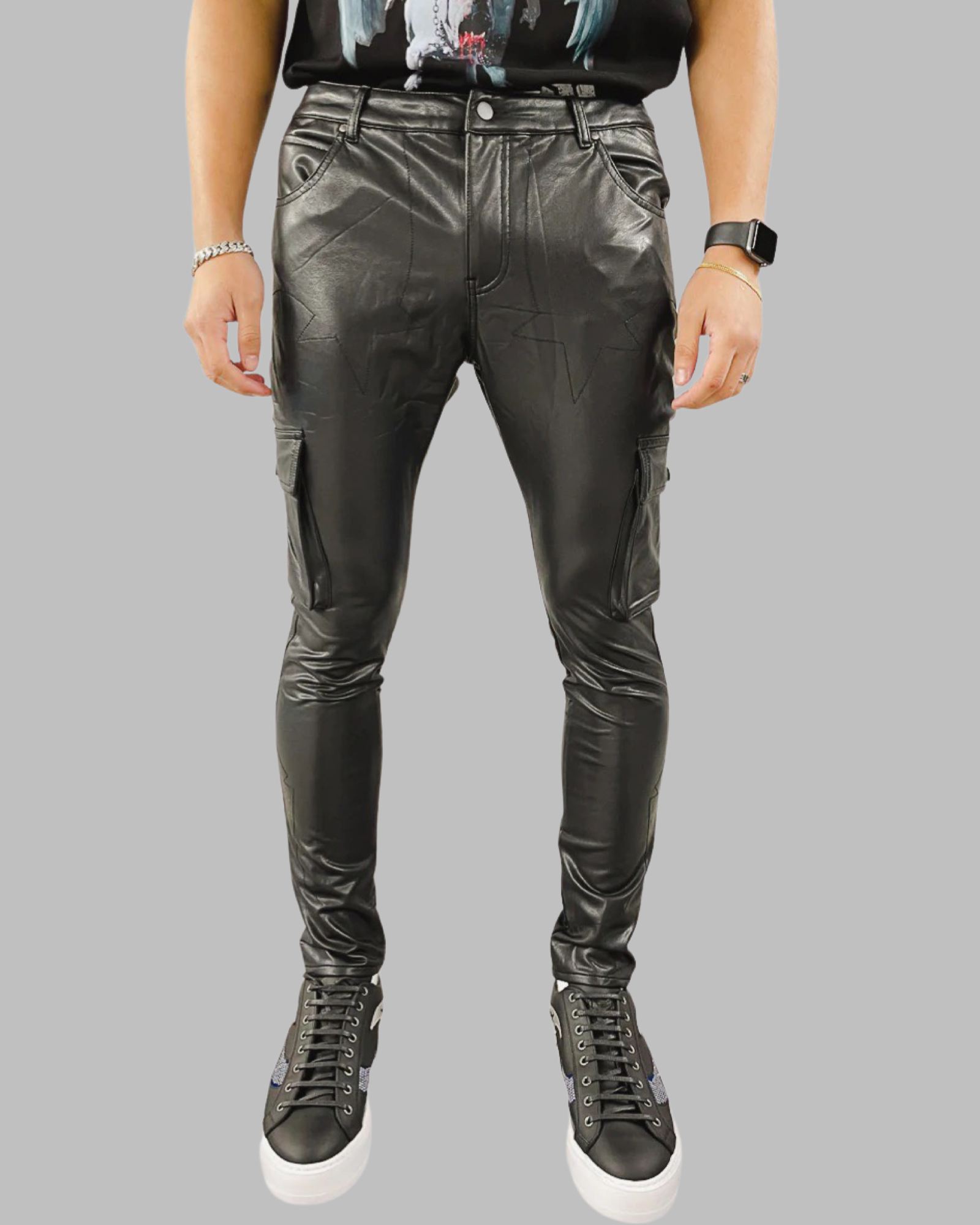 The Cargo Leather Pants