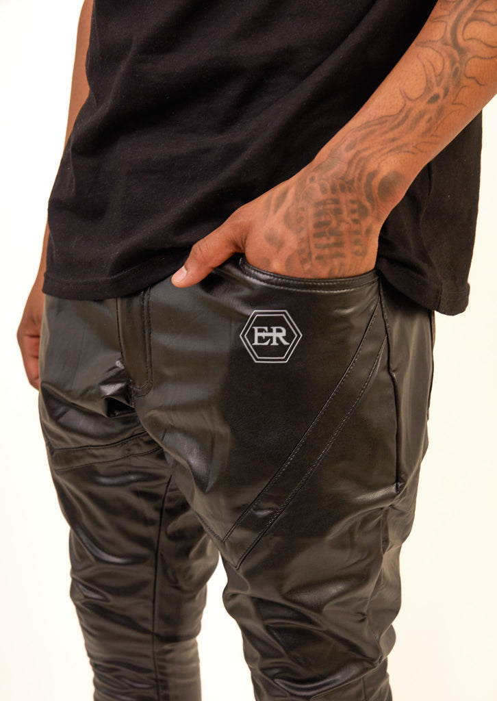 Flare Leather Pants