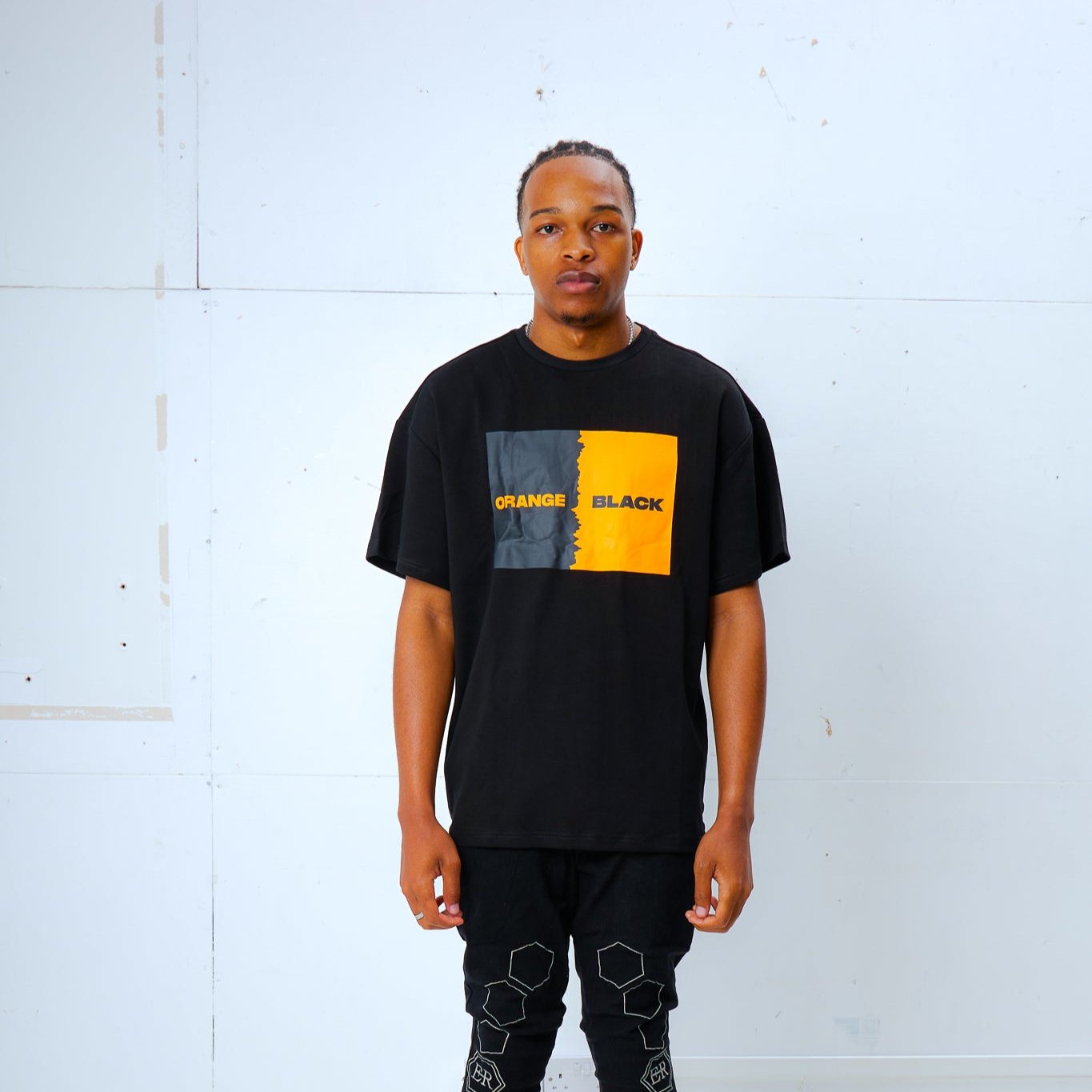 Orange/Black T Shirt