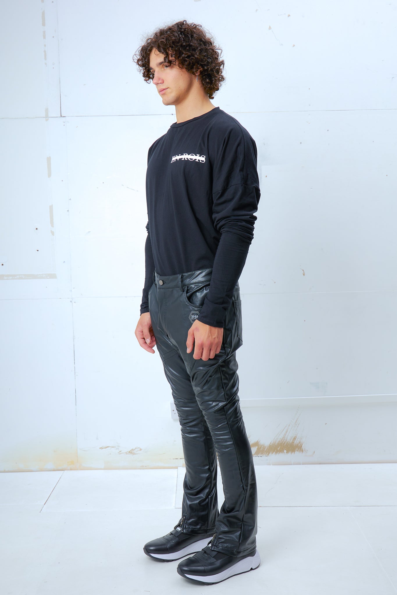 Flare Leather Pants