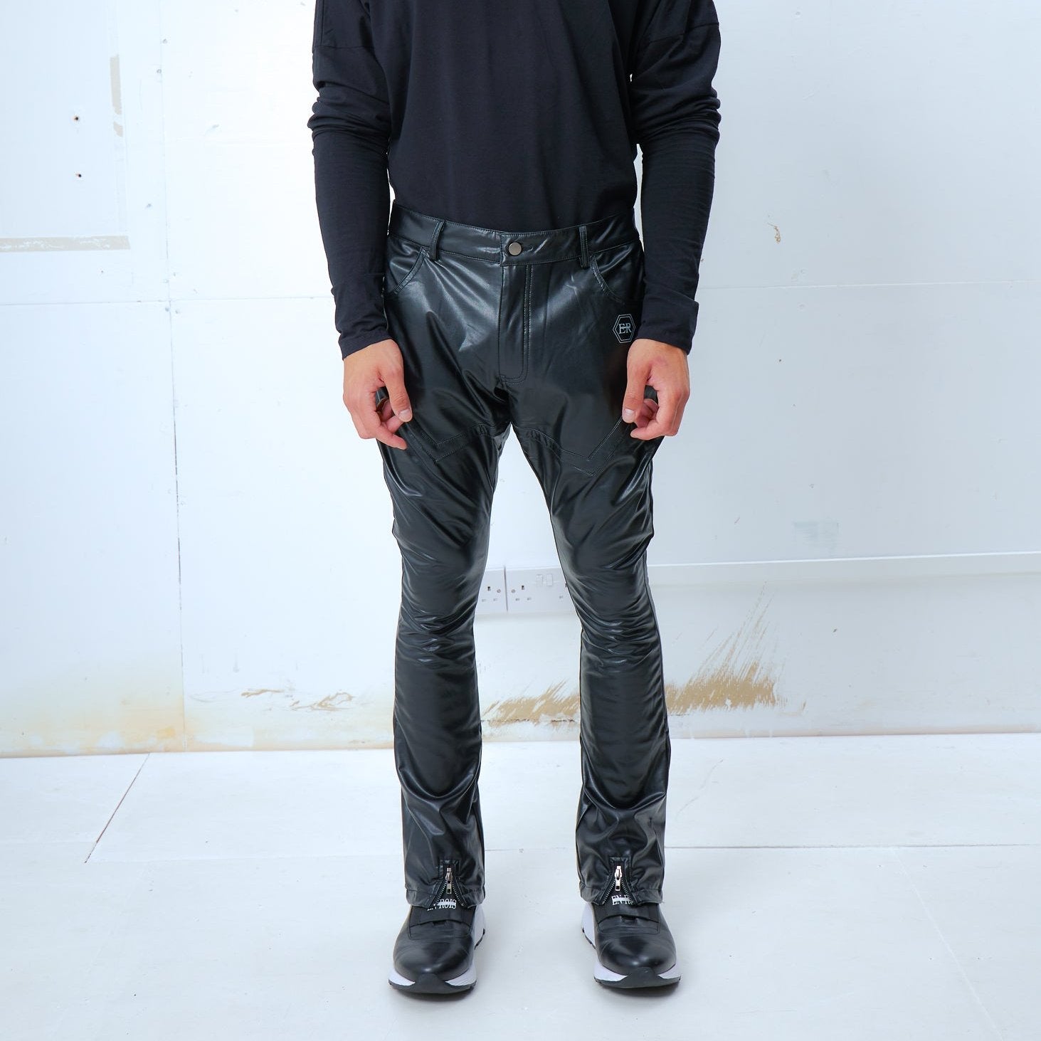 Flare Leather Pants