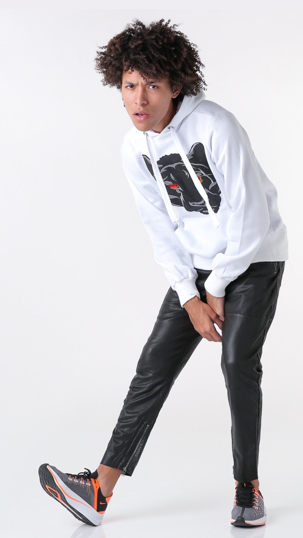 Panther Hoodie - White